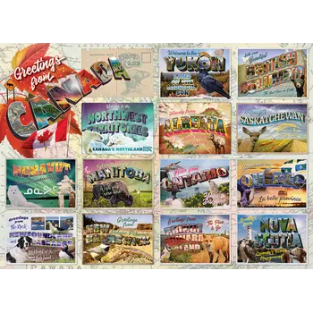 Cobble Hill Puzzles Cobble Hill Puzzle 1000pc Greeting From Canada