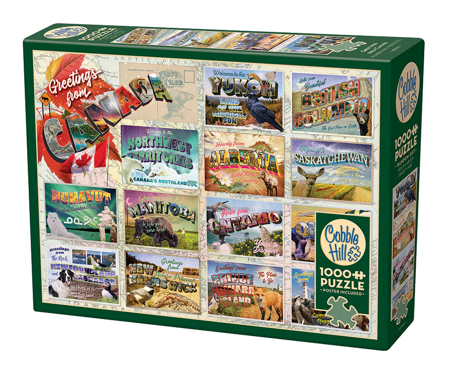 Cobble Hill Puzzles Cobble Hill Puzzle 1000pc Greeting From Canada