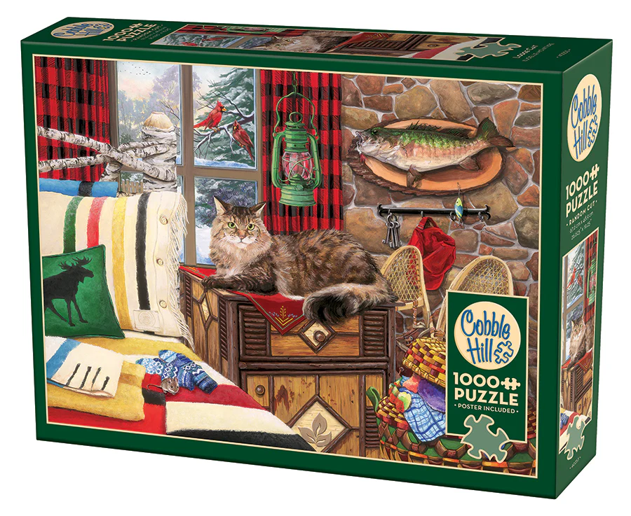 Cobble Hill Puzzles Cobble Hill Puzzle 1000pc Lodge Cat