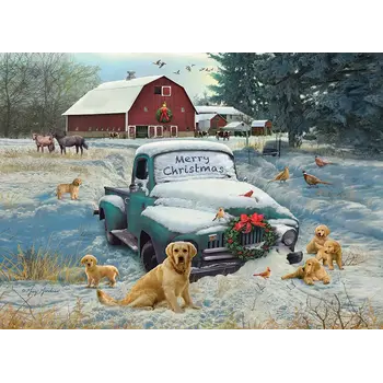 Cobble Hill Puzzles Cobble Hill Puzzle 1000pc Merry Christmas