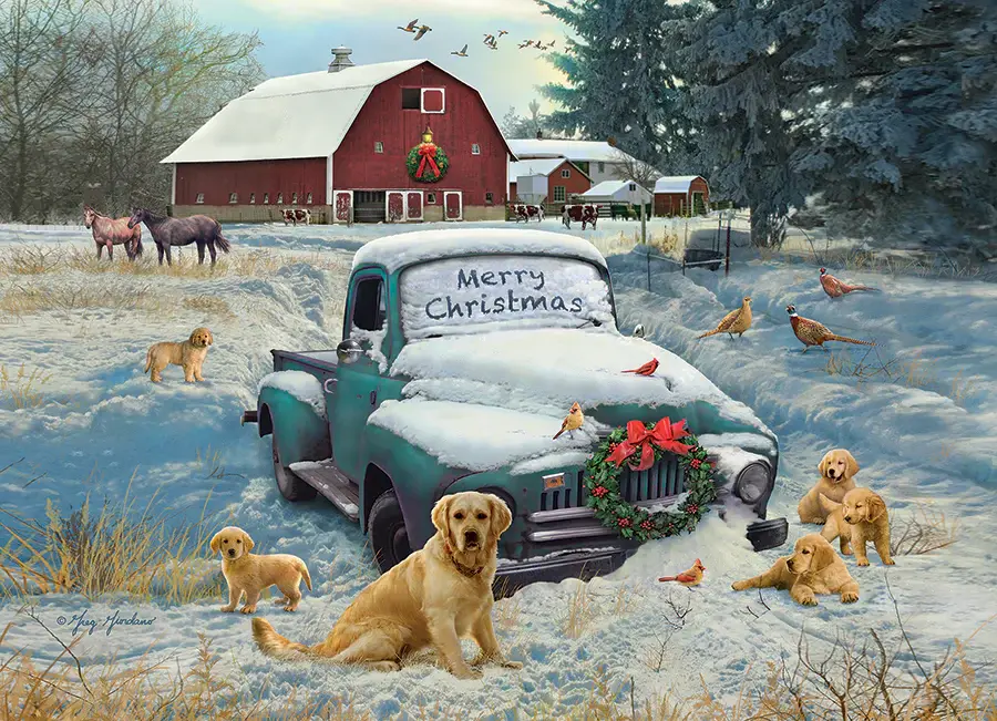 Cobble Hill Puzzles Cobble Hill Puzzle 1000pc Merry Christmas