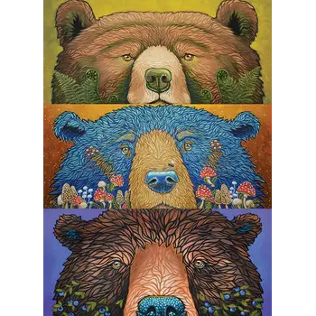 Cobble Hill Puzzles Cobble Hill  Puzzle 500pc Bear Eye: Harvest