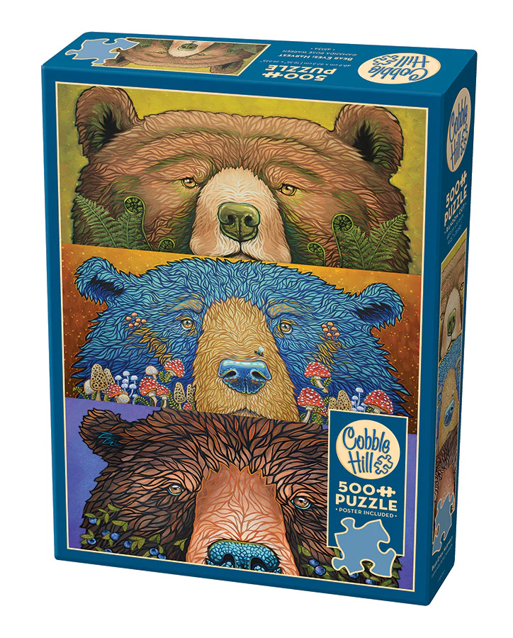 Cobble Hill Puzzles Cobble Hill  Puzzle 500pc Bear Eye: Harvest