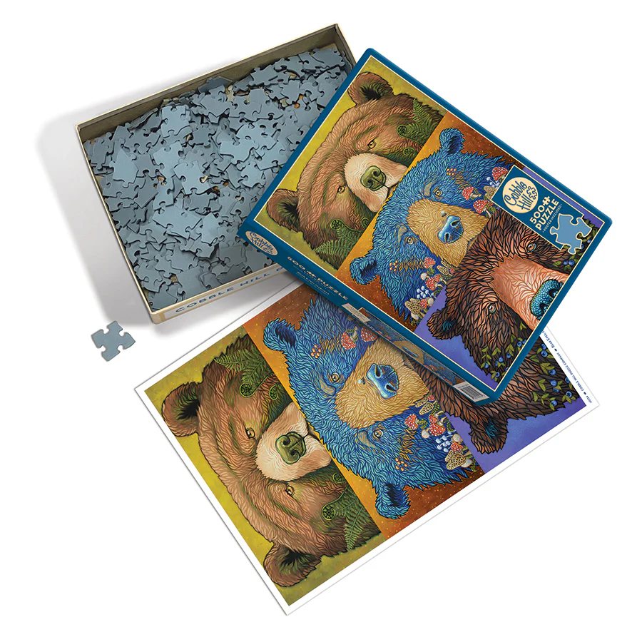 Cobble Hill Puzzles Cobble Hill  Puzzle 500pc Bear Eye: Harvest