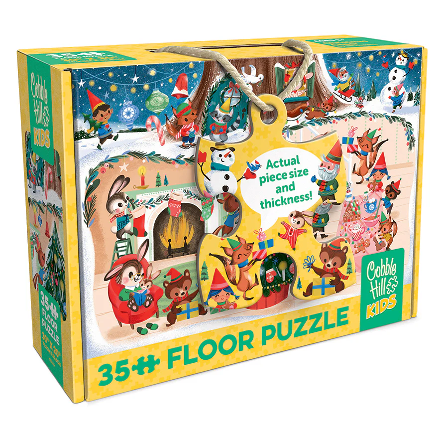 Cobble Hill Puzzles Cobble Hill Floor Puzzle 35pc Christmas Cheer
