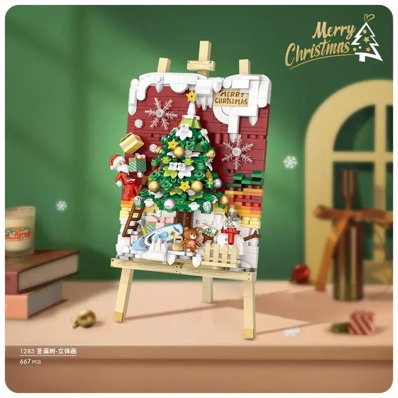 LOZ Blocks Painting: Christmas Tree