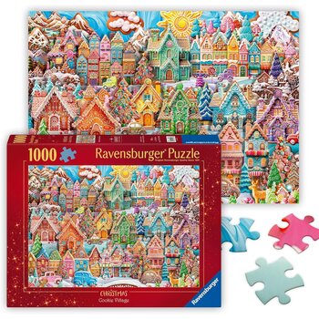 Ravensburger Puzzle 1000pc Christmas Cookie Village