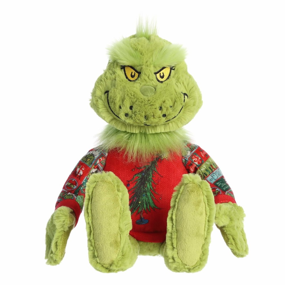 Grinch Plush with Light-up Ugly Sweater