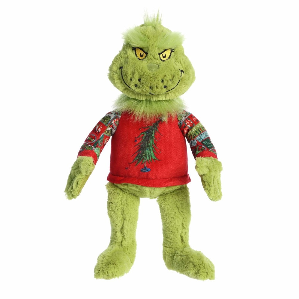 Grinch Plush with Light-up Ugly Sweater