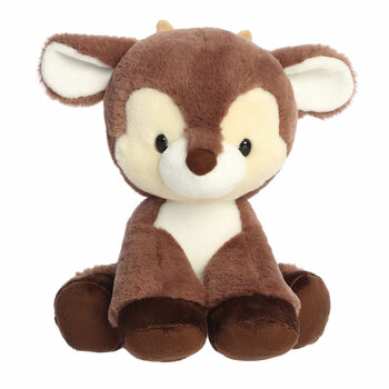 Aurora Plush Dashing Reindeer Cocoa Brown 8"