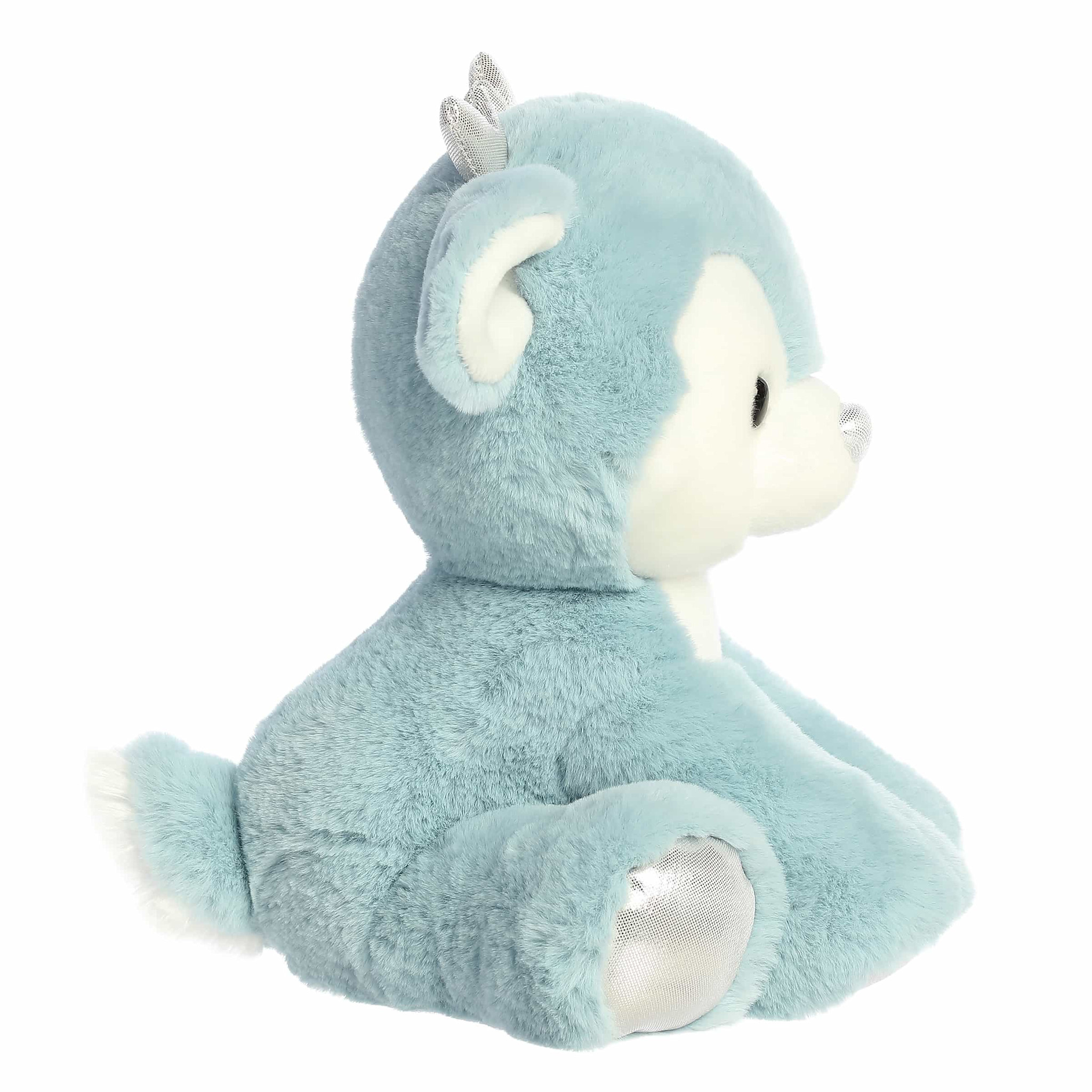 Aurora Plush Dashing Reindeer Winter Blue