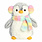 Aurora Plush PomPom Penguin Muffs & Scarf 9"