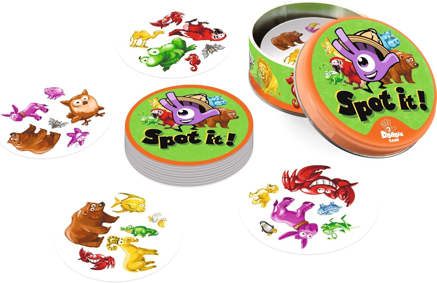 Asmodee Spot It!  Eco Game Junior Animals