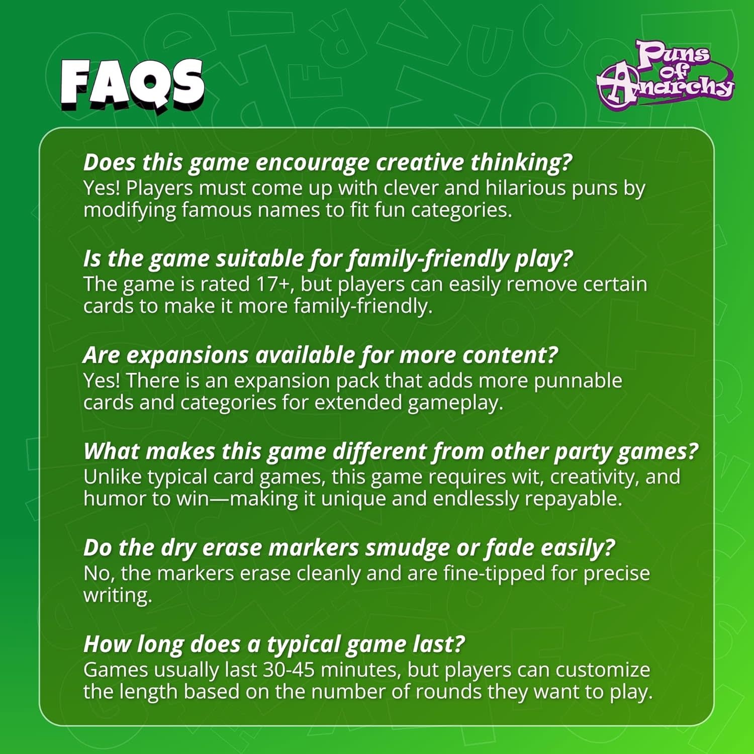 Puns of Anarchy Party Game