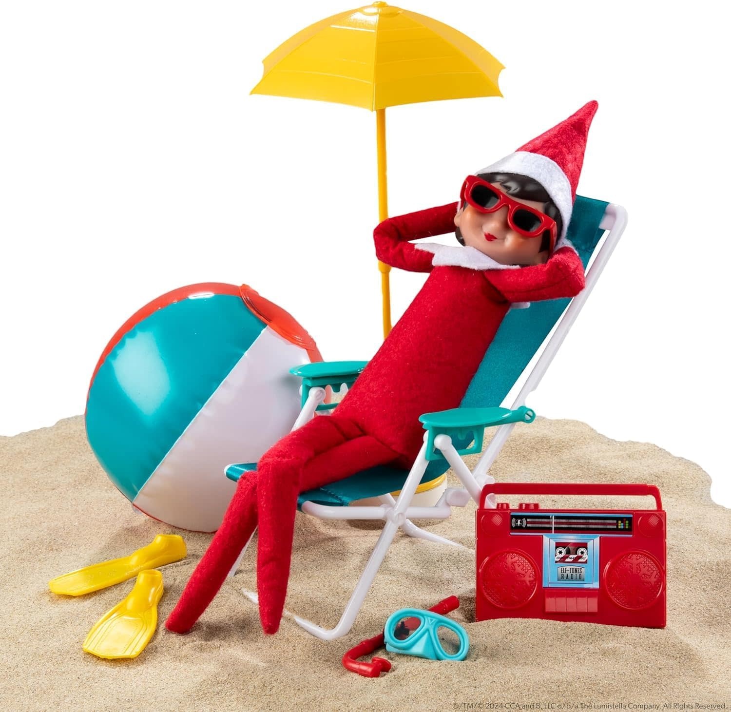 Elf on the Shelf Polar Props Beach Vacation Set