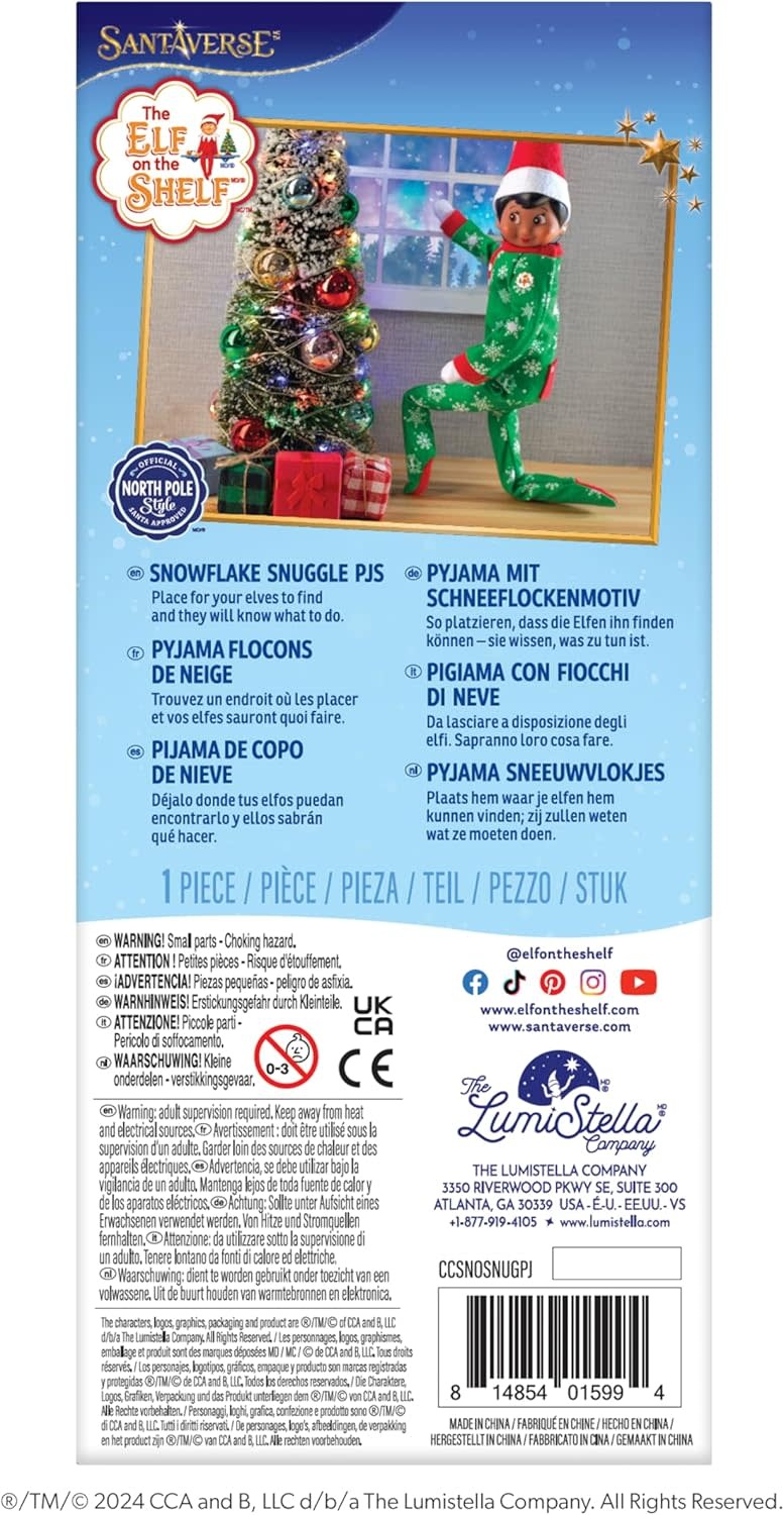 Elf on the Shelf Claus Couture Snowflake Snuggle PJ's