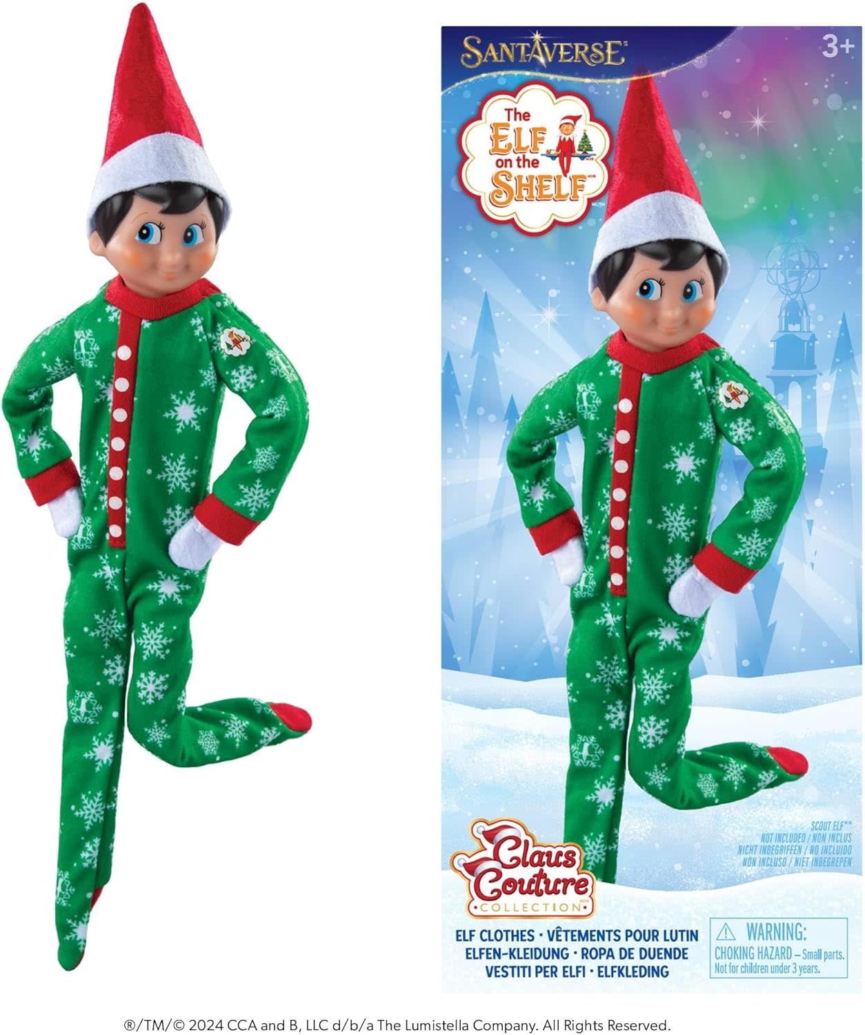 Elf on the Shelf Claus Couture Snowflake Snuggle PJ's