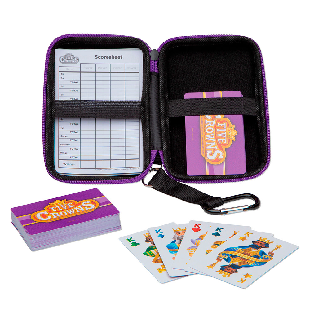 Five Crowns Card Game with Travel Case