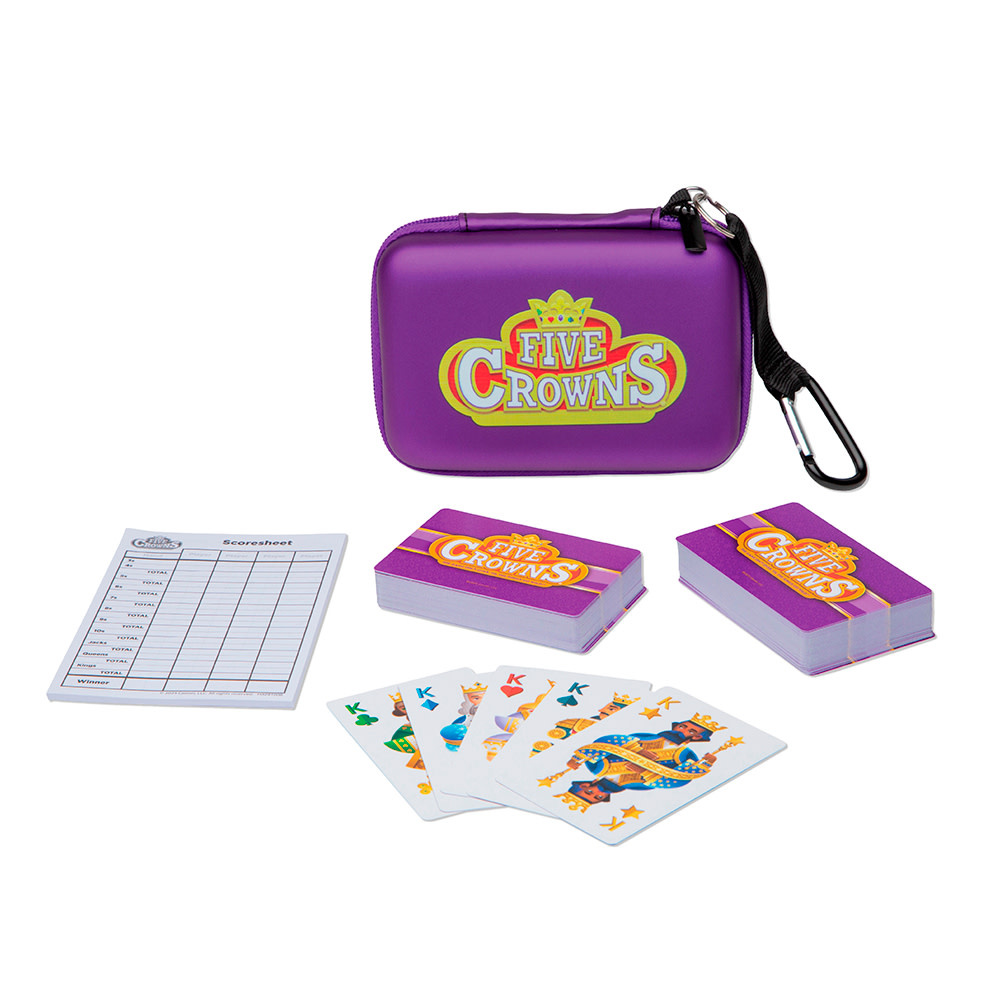Five Crowns Card Game with Travel Case