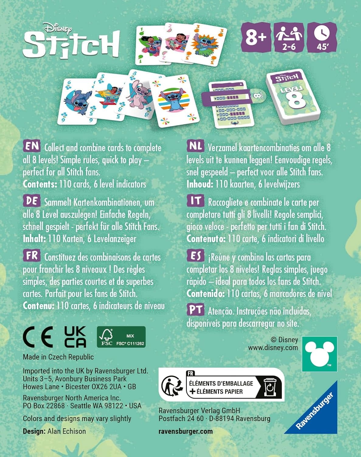 Ravensburger Stitch Level 8 Card Game