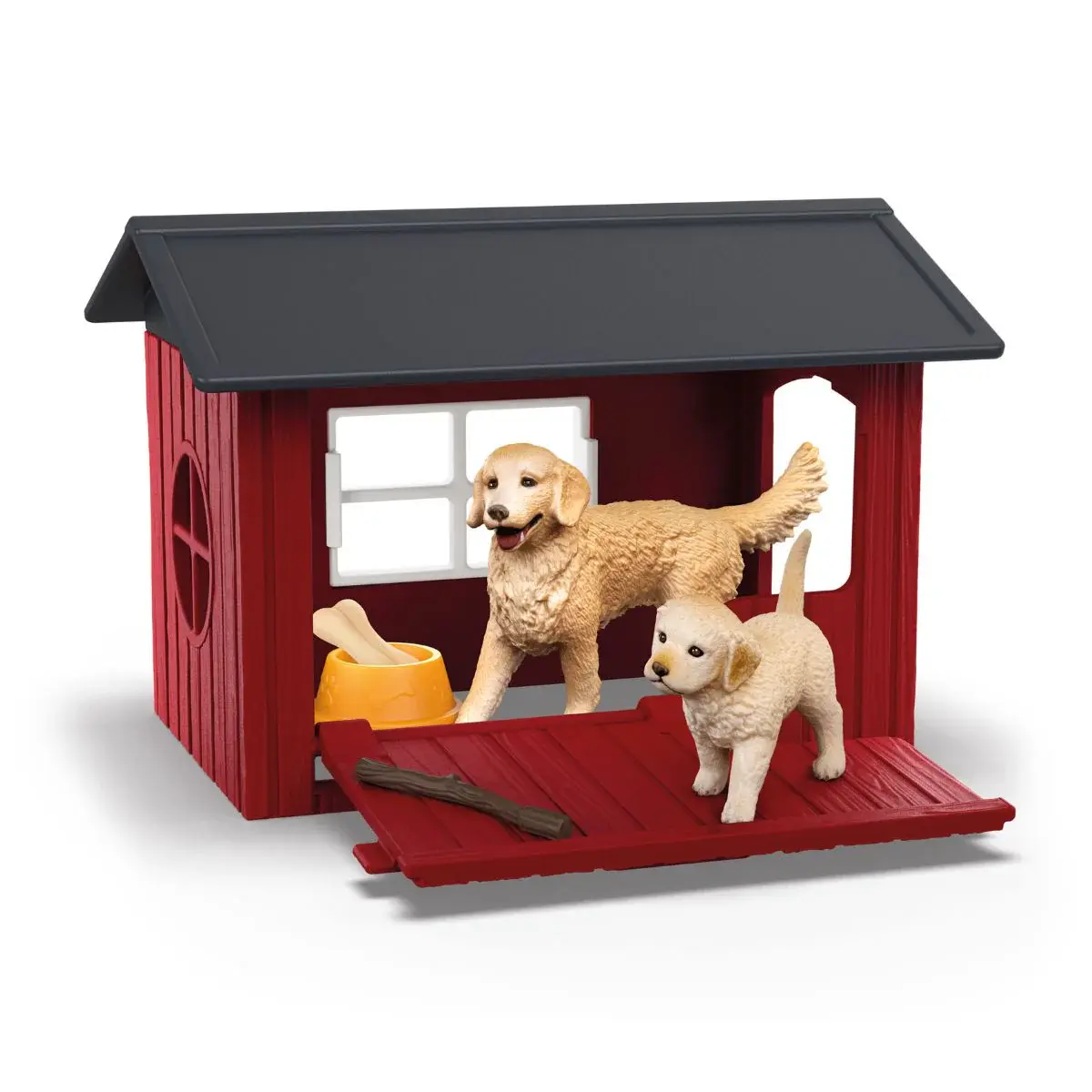Schleich Schleich Farm World Dog Kennel with Golden Retrievers