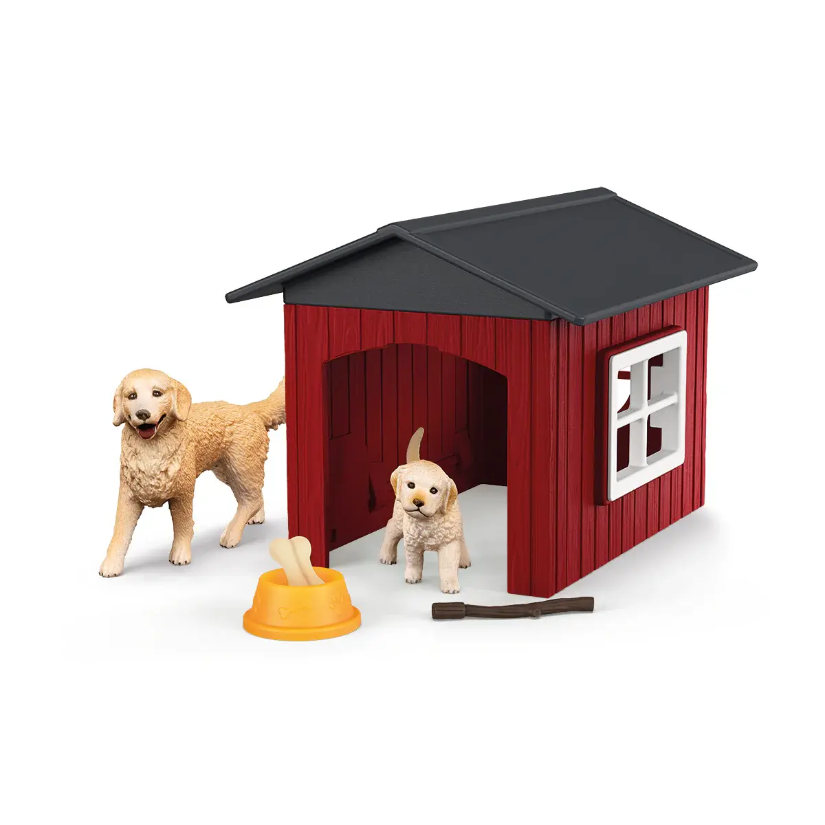 Schleich Schleich Farm World Dog Kennel with Golden Retrievers