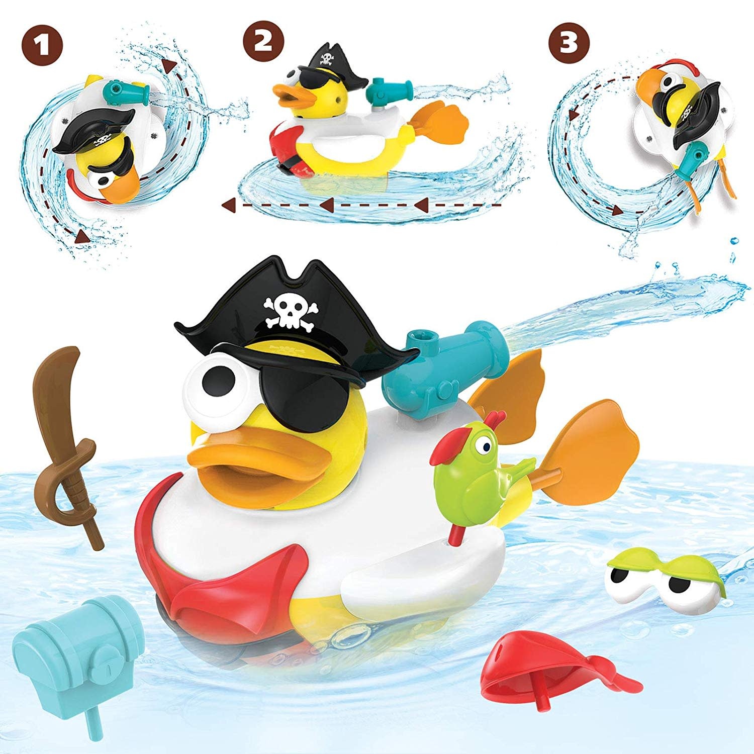 Yookidoo Yookidoo Bath Jet Duck Pirate