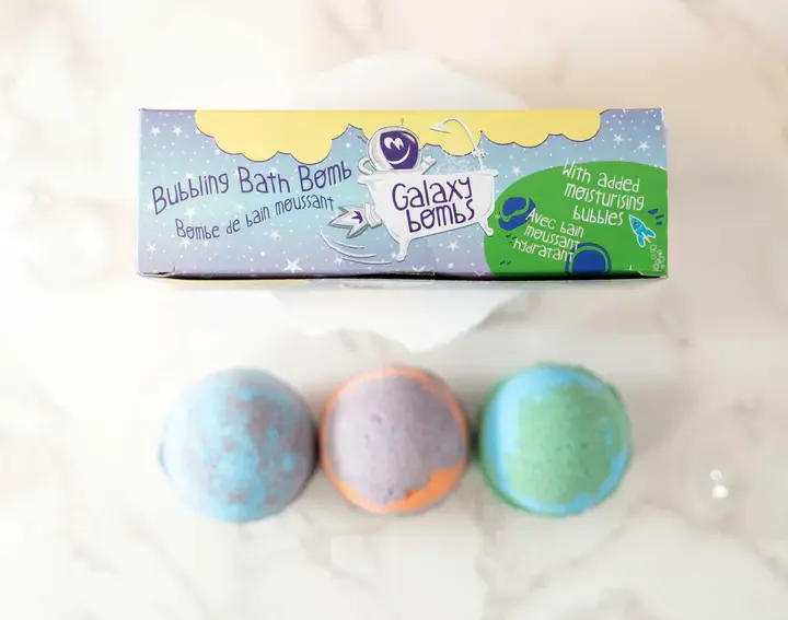 Loot Toy Galaxy Bath Bombs Gift Pack Earth, Mars, Night Sky