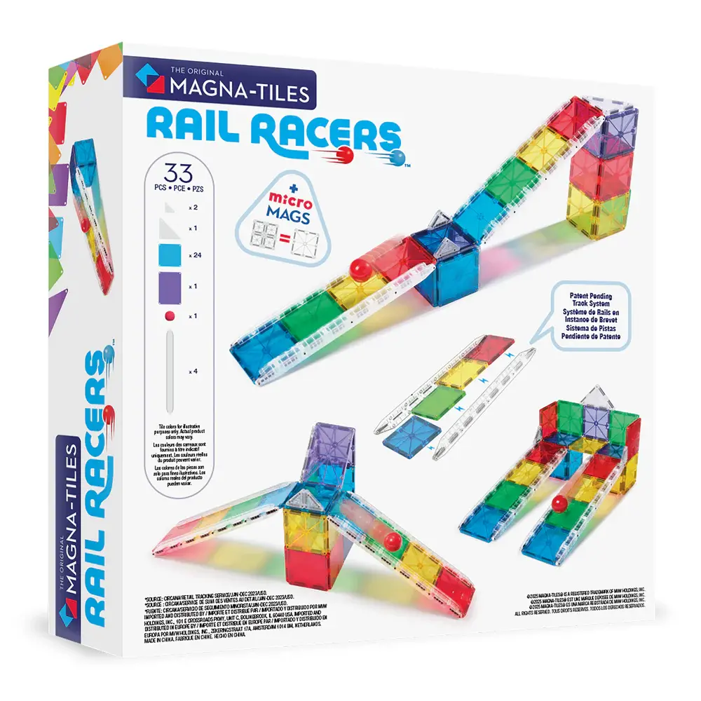 Magna-Tiles Magna-Tiles Rail Racers 33pc Set
