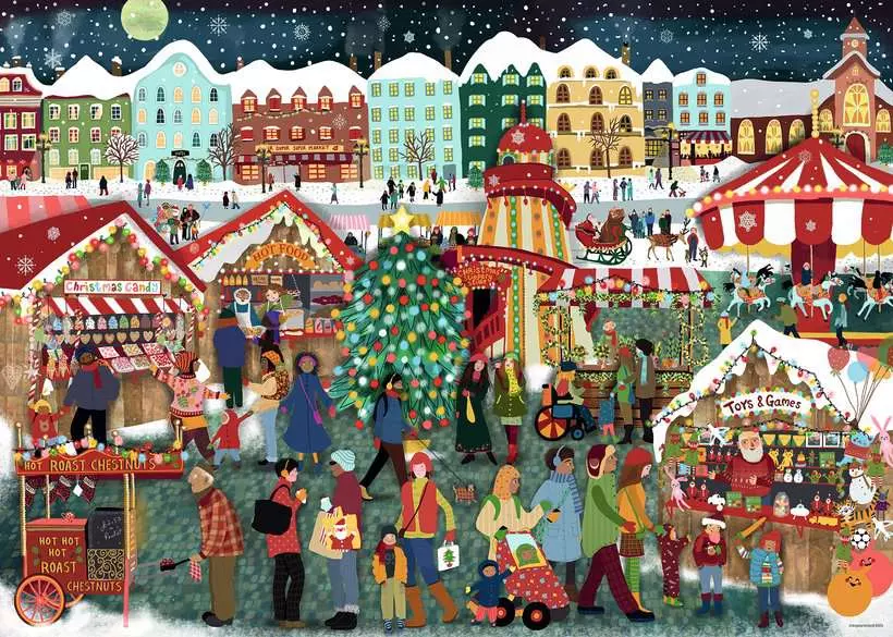 Ravensburger Puzzle 1000pc Christmas Market