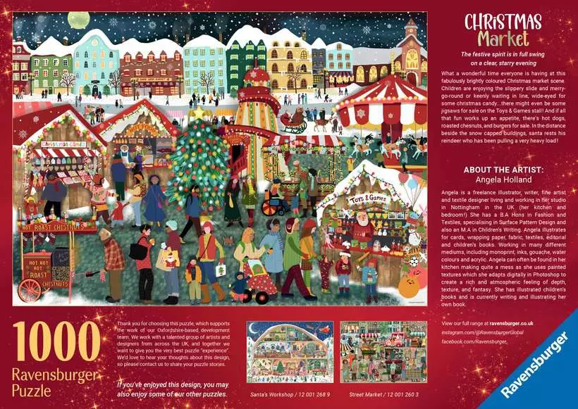 Ravensburger Puzzle 1000pc Christmas Market
