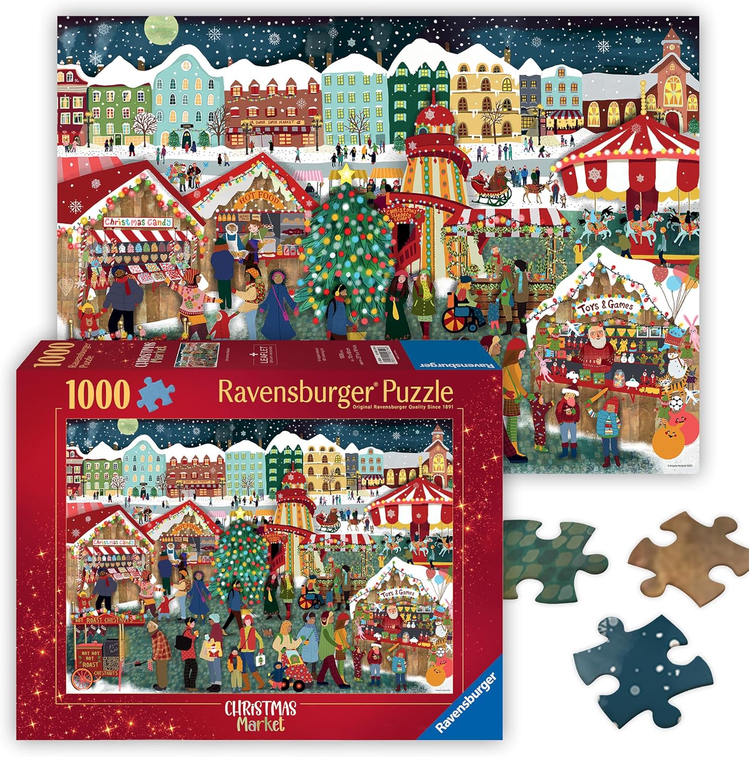 Ravensburger Puzzle 1000pc Christmas Market
