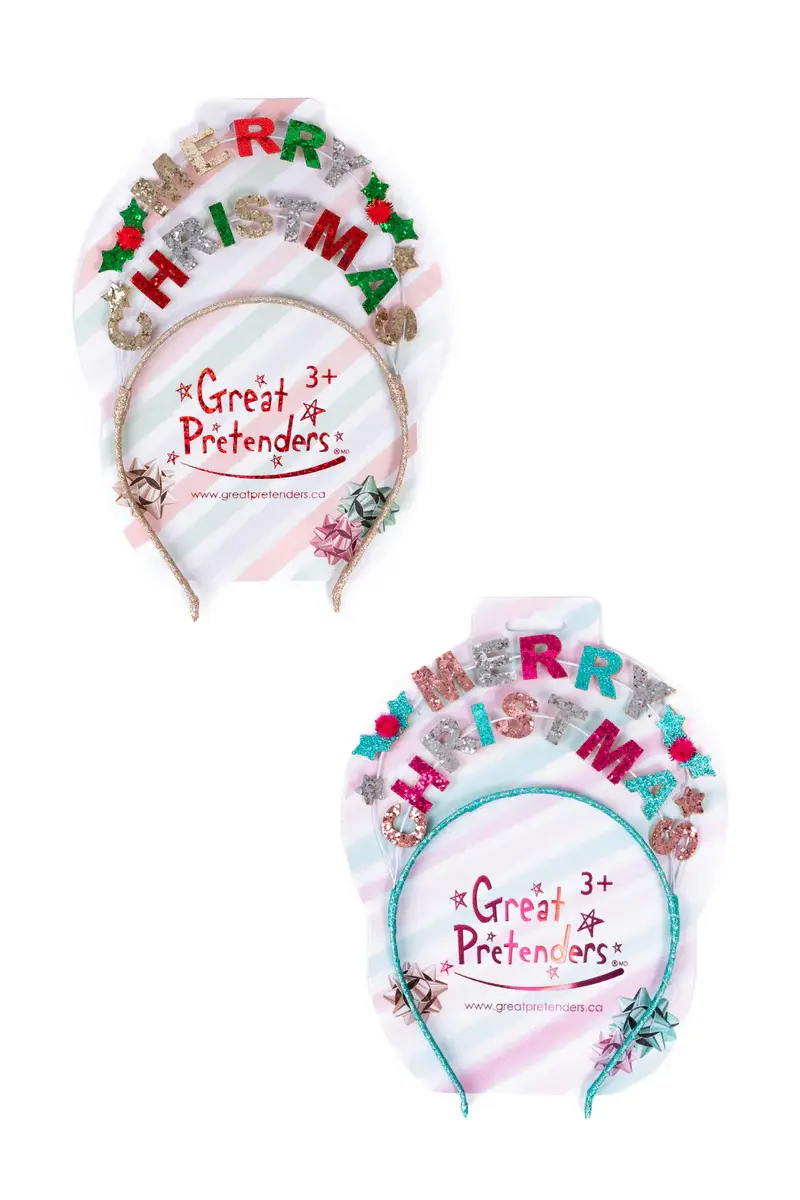 Great Pretenders Headband Merry Christmas