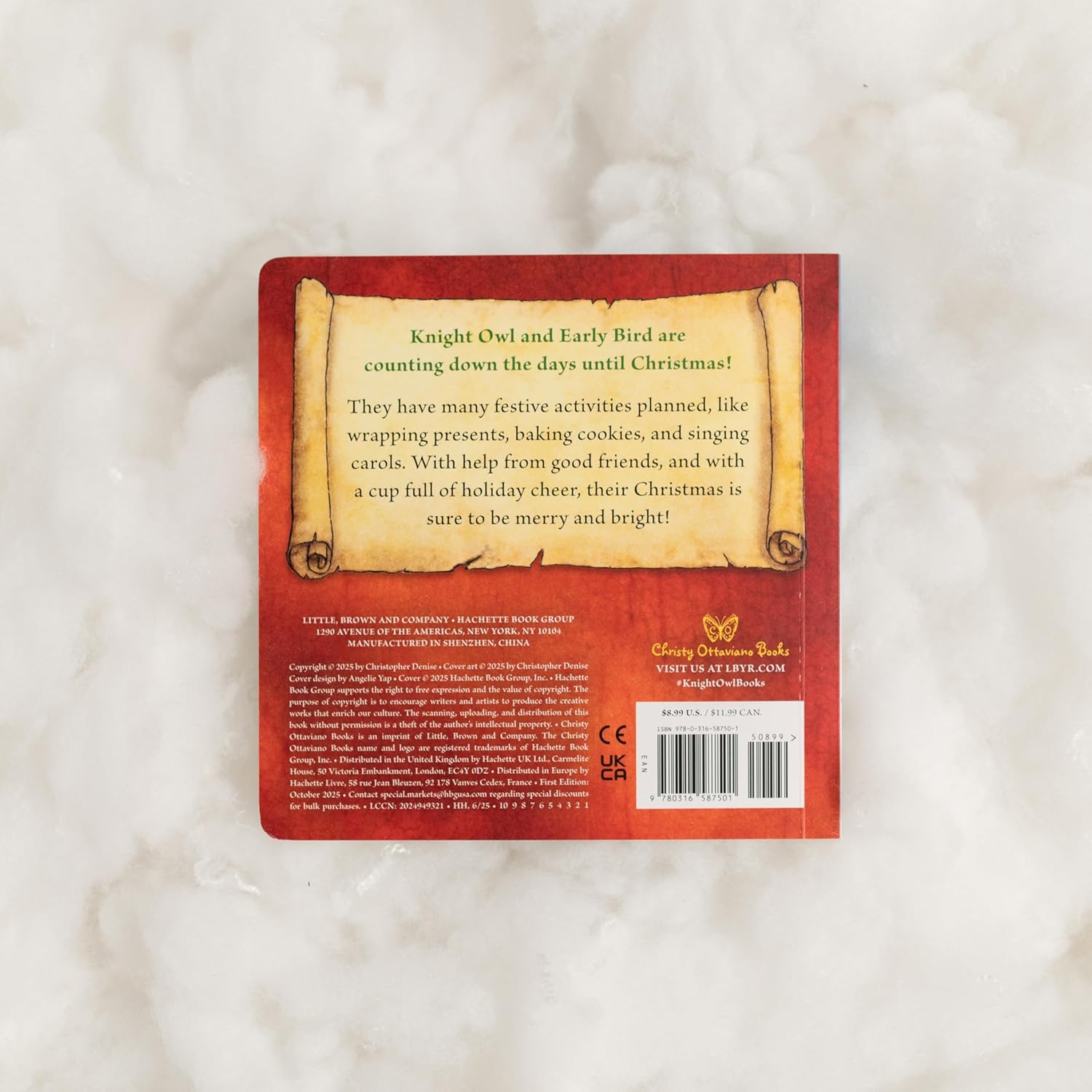 Knight Owl's Little Christmas Board Book