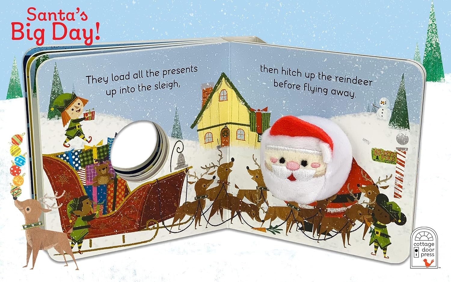 Finger Puppet Board Book Santa's Big Day