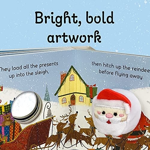 Finger Puppet Board Book Santa's Big Day