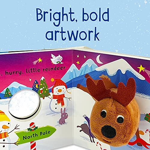 Finger Puppet Board Book Jingle Jingle Little Reindeer