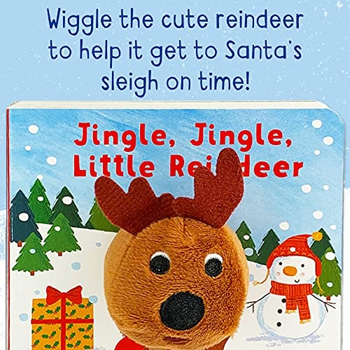 Finger Puppet Board Book Jingle Jingle Little Reindeer