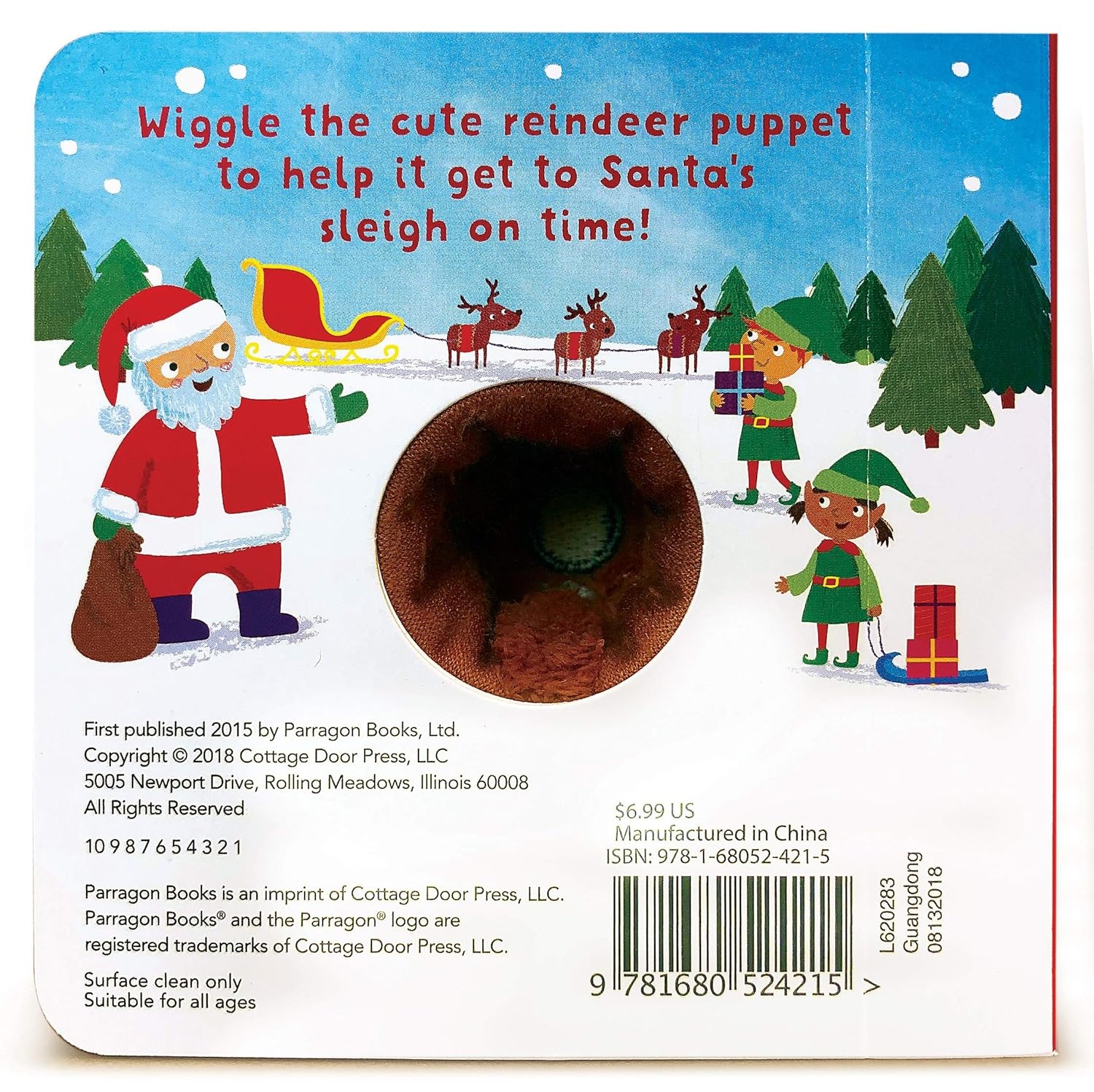 Finger Puppet Board Book Jingle Jingle Little Reindeer