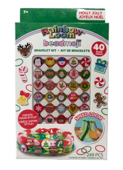Rainbow Loom Beadmoji Holly Jolly