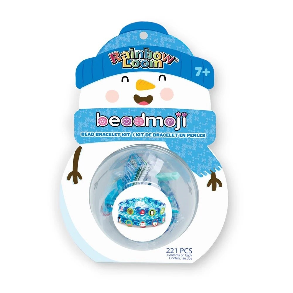 Rainbow Loom Snowman Beadmoji