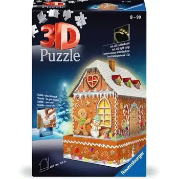 Ravensburger 3DPuzzle Gingerbread House Night Edition 216pc