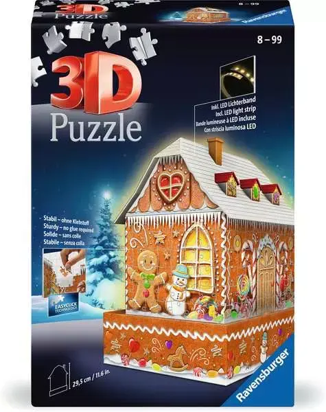 Ravensburger 3DPuzzle Gingerbread House Night Edition 216pc