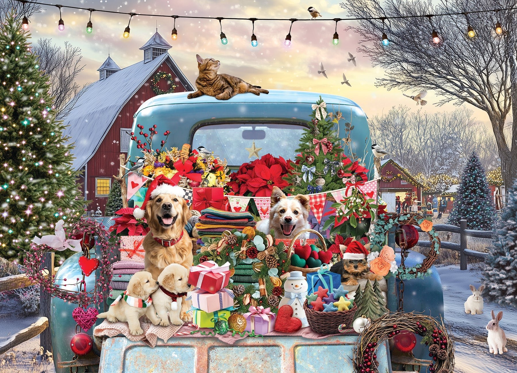 Cobble Hill Puzzles Cobble Hill Puzzle 500pc Country Truck in Winter