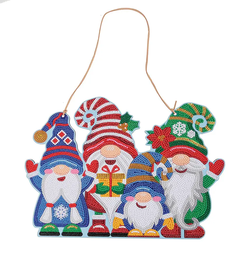 Crystal Art Deco Kit: Gnomes Hanging