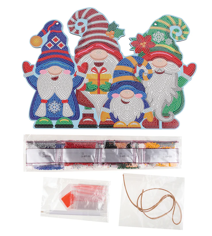 Crystal Art Deco Kit: Gnomes Hanging