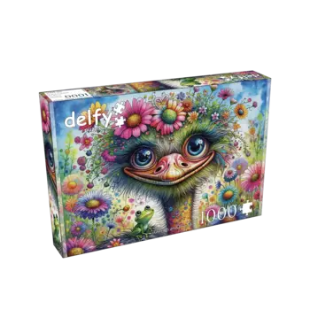 Delfy Puzzle 1000pc Ostrich and Friend