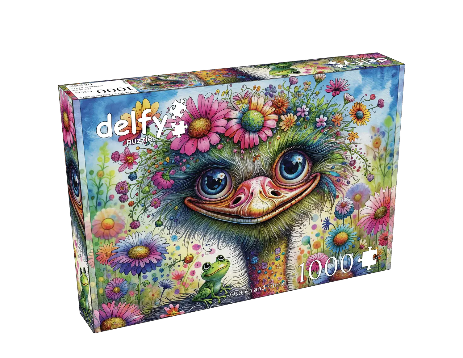 Delfy Puzzle 1000pc Ostrich and Friend