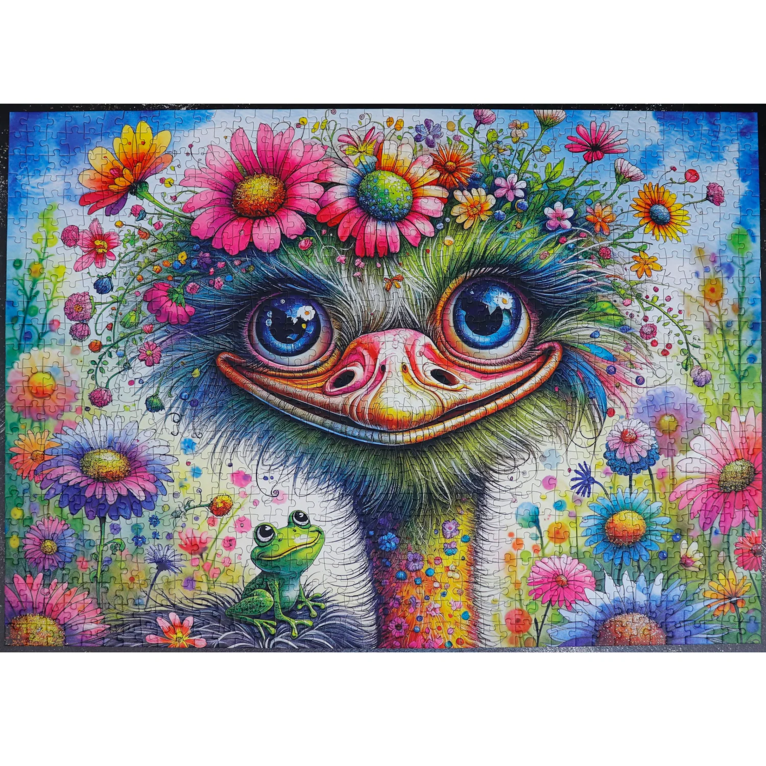 Delfy Puzzle 1000pc Ostrich and Friend