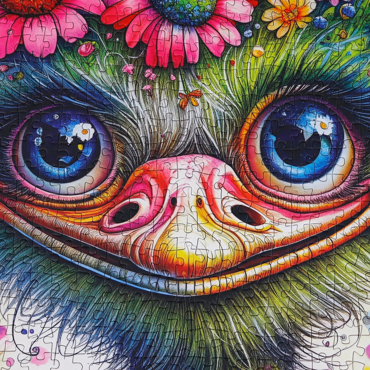 Delfy Puzzle 1000pc Ostrich and Friend